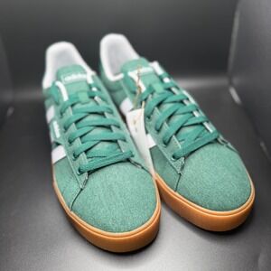 Adidas Daily 3.0 Mens Green Canvas Skate Sneakers Size 10 New Without Box